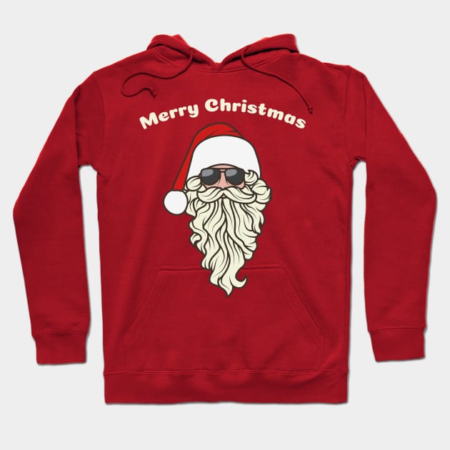 Santa Claus Merry Christmas Hoodie by crissbahari